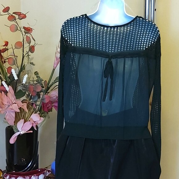 NWOT KENSIEGIRL Women’s Spring Summer Long Sleeve Beach Cover Olive Green Top S - Picture 5 of 5